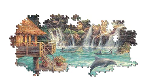 Clementoni 32569 collection-island life-2000 made in italy, 2000 pieces, landscape puzzles, fun for adults, multicolour, medium