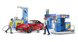 Brueder - bworld filling station with vehicle and carwash