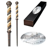 The Noble Collection - Alecto Carrow Character Wand - 13in (33cm) High Quality Wizarding World Wand With Name Tag - Harry Potter Film Set Movie Props Wands