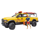 Bruder - Bruder RAM 2500 Power Wagon Lifeguard with Figure and Paddleboard - Mod:2506