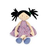 Bonikka Model Leota Soft Doll Black Hair with Purple Dress Size 42 cm