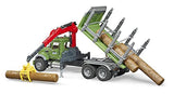 Bruder - MACK Granite Timber Truck with Loading Crane and 3 Trunks - Mod:2824