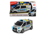 SIMBA - Dickie toys dickie sos ford transit police, cm.28, 1:18 Scale with lights and sounds, try me, 203715013