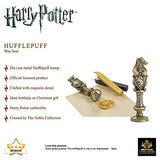 The Noble Collection Harry Potter Hufflepuff Wax Seal - 6.5in (16.5cm) Die Cast Metal Stamp and Coloured Black and Yellow Wax Set - Officially Licensed Film Set Movie Props Gifts Stationery