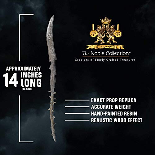 The Noble Collection - Death Eater Thorn Character Wand - 14in (34.5cm) Wizarding World Wand With Name Tag - Harry Potter Film Set Movie Props Wands