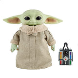 MATTEL  - Star wars grogu, the child, 12-in plush motion rc toy from the mandalorian, collectible stuffed remote control character all ages, 3 years+ gwd87