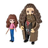 SPIN MASTER - Wizarding World Harry Potter, Magical Minis Hermione and Rubeus Hagrid Friendship Set with Creature, Kids Toys for Ages 5 and up