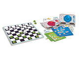 Clementoni naval battle + checkers table, society game for all family, 2 players, 6 years +, made in italy, multicolored, 16305