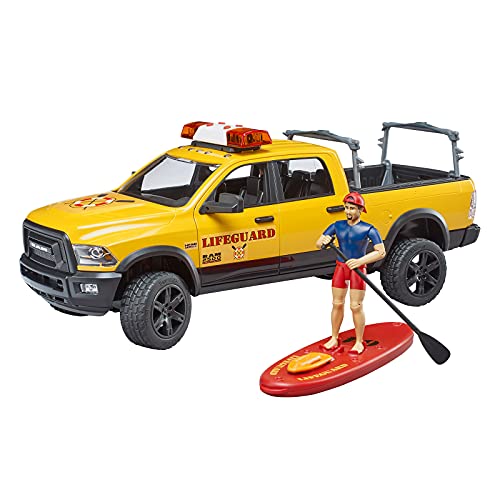 Bruder - Bruder RAM 2500 Power Wagon Lifeguard with Figure and Paddleboard - Mod:2506
