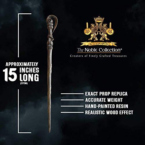 The Noble Collection - Fleur Delacour Character Wand - 15in (38cm) Wizarding World Wand With Name Tag - Harry Potter Film Set Movie Props Wands