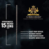 The Noble Collection - Professor Sybil Trelawney, Character Wand - 11in (29cm) Wizarding World Wand With Name Tag - Harry Potter Film Set Movie Props Wands