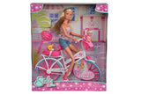 SIMBA - Simba 29cm steffi love bike tour doll