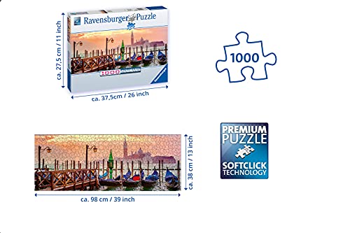 Ravensburger gondalas in venice panoramic 1000pc jigsaw puzzle