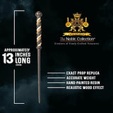 The Noble Collection - Alecto Carrow Character Wand - 13in (33cm) High Quality Wizarding World Wand With Name Tag - Harry Potter Film Set Movie Props Wands