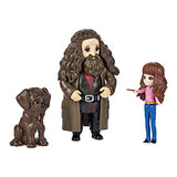 SPIN MASTER - Wizarding World Harry Potter, Magical Minis Hermione and Rubeus Hagrid Friendship Set with Creature, Kids Toys for Ages 5 and up