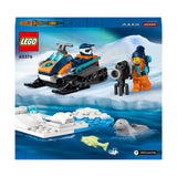 LEGO 60376 City Arctic Explorer Snowmobile Toy for Kids 5+ Year Old, Vehicle Construction Set with Seal Figures and Explorer Minifigure, Small Gift Idea