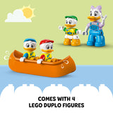 LEGO 10997 DUPLO Disney Mickey and Friends Camping Adventure Set with Campervan Car Toy, Canoe and Daisy Duck Figure, Gift for 2 + Years Old Toddlers, Girls, Boys