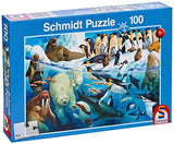 Schmidt Spiele 56295 Children's Puzzle, Animals on The Polar Circle, Multicoloured