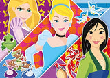 Clementoni - 24766 - supercolor puzzle - disney princess - 2 x 20 pieces - made in italy - jigsaw puzzle children age 3+