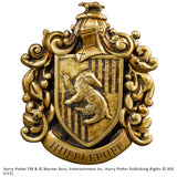 The Noble Collection Harry Potter Hufflepuff Crest Wall Art - 11in (28cm) Elegant Gold Resin Wall Plaque - Officially Licensed Film Set Movie Props Gifts