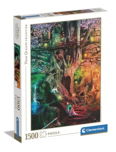 Clementoni 31686 collection-the dreaming tree-1500 made in italy, 1500 pieces, jigsaw, fantasy puzzles, adult fun, multicolour, medium