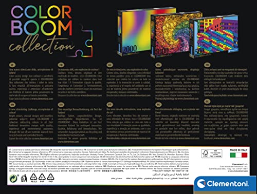 Clementoni 31689 colorboom collection-pixels-1500 made in italy, 1500 pieces, color, gradient puzzle, fun for adults, multicolour, medium