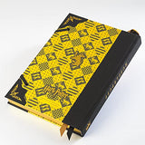 The Noble Collection Harry Potter Hufflepuff Journal - 9.75in (25cm) Hardbound Lined with Gilded Edges and Die Cast Enameled Crest - Officially Licensed Film Set Movie Props Gifts