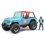 Bruder - Jeep Wrangler Cross Country Racer with Driver - Team Blue - Mod:2541