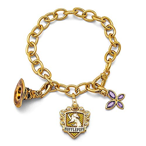 The Noble Collection Lumos Hufflepuff Charm Bracelet