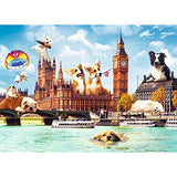 Trefl - 1000 pieces puzzle - Funny Cities: Dogs in London