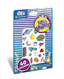 Clementoni 18700 idea-olographic holographic kids, stickers-creative game for children 6 years, made in italy, multi-colored, medium