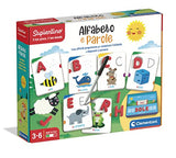 Clementoni 16366 sapientino-alphabet and words, educational game 3 years to learn letters, language development-100% recycled materials-play for future-made in italy, multi-colored