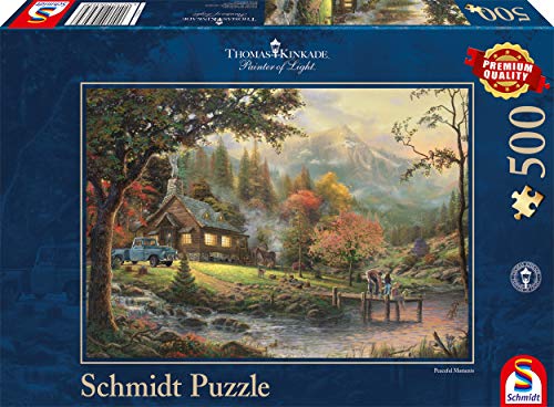 Schmidt Spiele 58465 "Thomas Kinkade-River Idyll Puzzle (500-Piece)