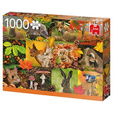 JUMBO - 1000 pieces puzzle - autumn animals