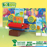 Biobuddi bb-0156 - swampies kit - swamp spaceship, organic bricks to assemble, compatible with other brands, made of organic plastic, 32 bricks