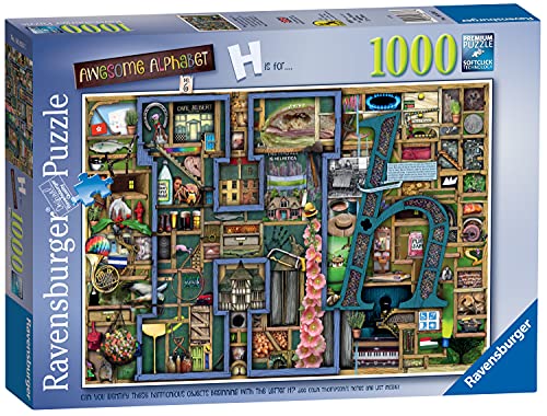 Ravensburger colin thompson - awesome alphabet “h” 1000 piece jigsaw puzzles for adults & kids age 12 years up