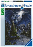 Ravensburger puzzle 17105 black blue dragon 1500 pieces