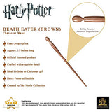 The Noble Collection - Death Eater Brown Character Wand - 15in (38cm) Wizarding World Wand With Name Tag - Harry Potter Film Set Movie Props Wands