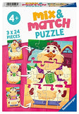 RAVENSBURGER - 3 Puzzles of 24 Pieces - Mix & Match: The Friends of the Farm