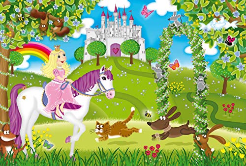 Schmidt Princess in the Castle Garden Jigsaw Puzzle (3x48 Piece)