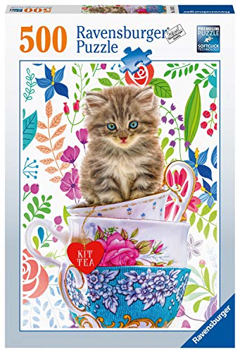 Ravensburger 500-piece puzzle - kitten in cup