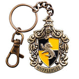 The Noble Collection Harry Potter Hufflepuff Crest Keychain - 2in (4.5cm) Hand-enamelled Hufflepuff House Keychain - Harry Potter Film Set Movie Props Gifts Merchandise