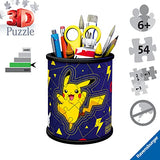 Ravensburger pokemon 3d jigsaw puzzle for kids age 6 years up - 54 pieces - pencil pot - no glue required