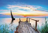 Clementoni 35121 peace lake-500 made in italy, 500 pieces, landscape, relaxing puzzles, adult fun, multicolour, medium