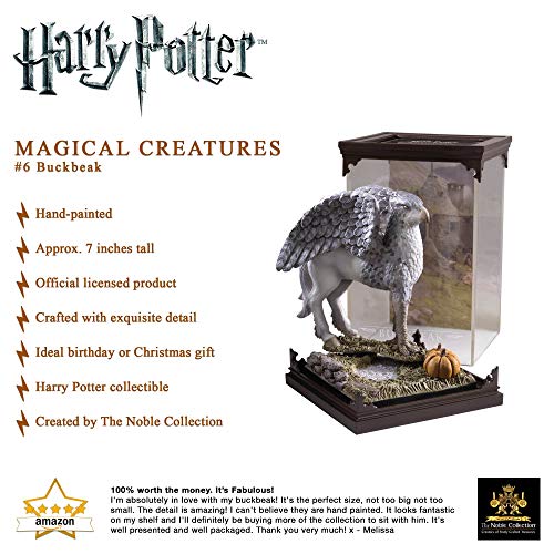 The Noble Collection - Magical Creatures Buckbeak - Hand-Painted Magical Creature #6 - Officially Licensed 7in (18.5cm) Harry Potter Toys Collectable Figures - For Kids & Adults