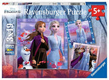 Ravensburger 5011 disney frozen 2, 3 x 49 piece jigsaw puzzles for kids age 5 years and up, multicolor