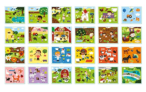 Clementoni 16378 first sapientino farm-banquet with 24 activity cards, interactive pen (batteries included), educational game 2 years animals, made in italy, multi-colored, medium
