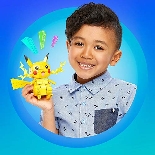 MATTEL  - Mega construx pokemon pikachu, building set compatible bricks - toy gift for ages 10 and up - gmd31