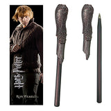 The Noble Collection Harry Potter Ron Weasley Wand Pen and Bookmark - 9in (23cm) Stationery Pack - Officially Licensed Film Set Movie Props Wand Gifts