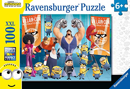 Ravensburger 12915 despicable minions 2 the rise of gru 100 jigsaw puzzle with extra large pieces for kids age 6 years and up